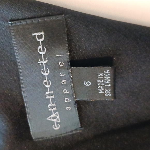 🍷 Connected Apparel Jeweled Black & Silver Cocktail Dress Size 6 - Picture 9 of 10